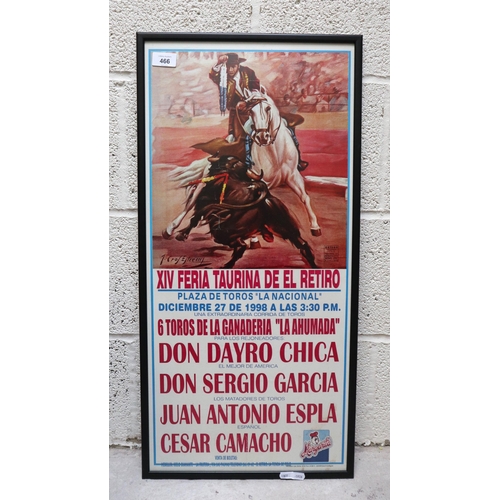 466 - Spanish bull fighting poster