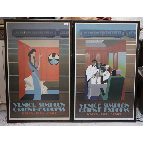 469 - 2 framed railway posters