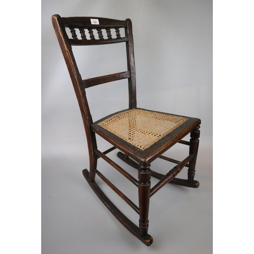 500 - Small bergere seated rocking chair