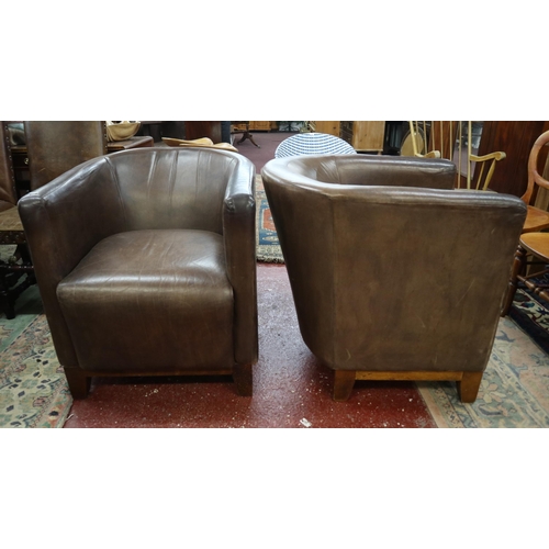 505 - Pair of tub chairs