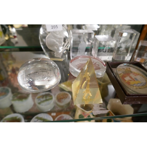 205 - Collection of paperweights