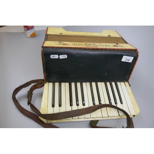 216 - Mastertone piano accordion