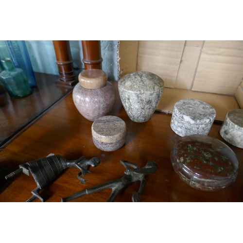 228 - Collection of stone pots