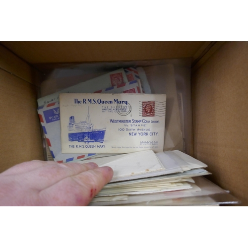 236 - Stamps - Great Britain box of commercial & philatelic covers