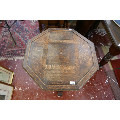 262 - Anglo Indian octagonal table - Approx H: 75cm  D: 45cm