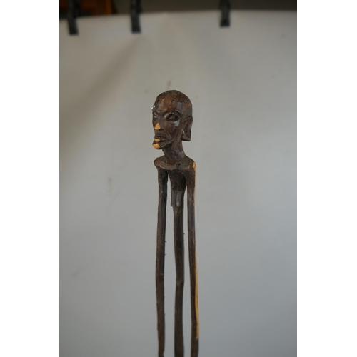 284 - 2 tall African carved figures