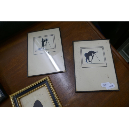 288 - Collection of framed silhouettes