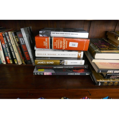 330 - Large collection of James Bond books
