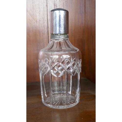 339 - Collection of cut glass decanters