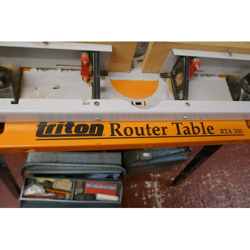 382 - Tritan router table together with various other tools