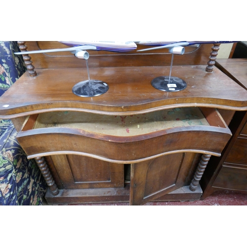 422 - Antique mahogany chiffonier - Approx size: W: 108cm D: 44cm H: 152cm