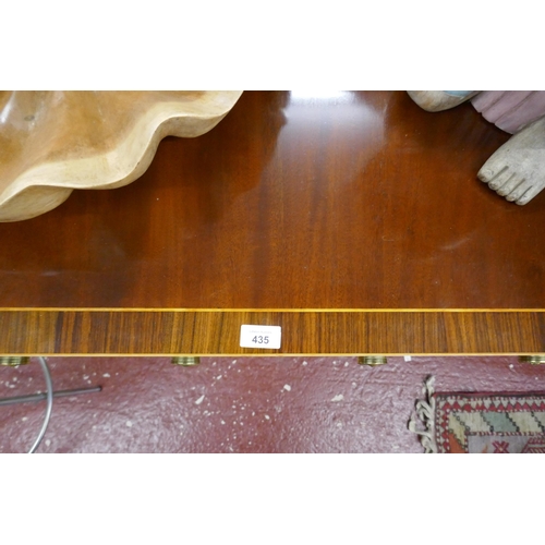435 - Mahogany inlaid sofa table