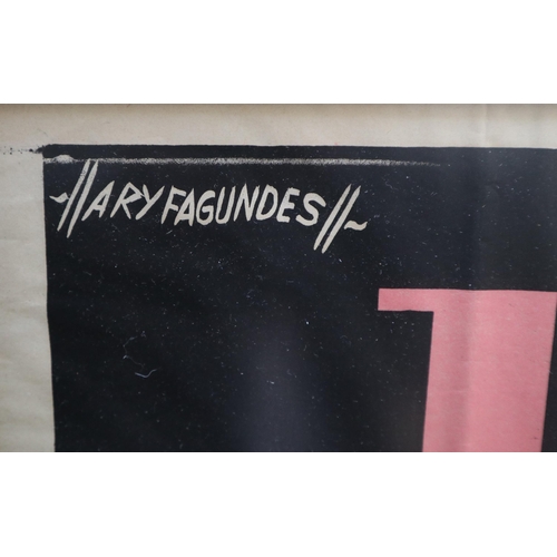 481 - Arry Fagundes framed ballet poster