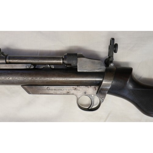145 - Webley Service Air Rifle Mk2 .22 calibre in good working order with gun bag