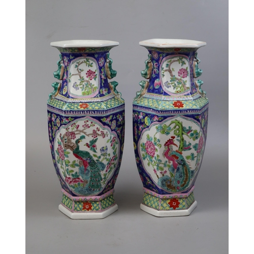116 - Pair of large Chinese vases - Approx height 43cm