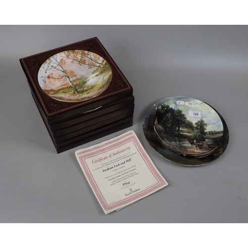129 - Royal Doulton plate sets - 'Peace with Nature' and 'Constable Country'