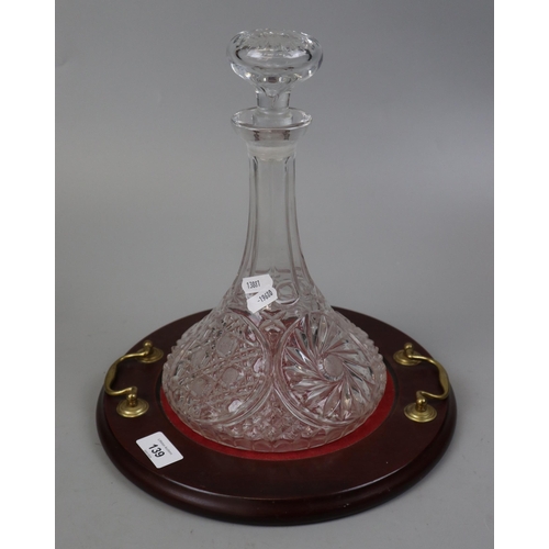 139 - Ships decanter and tray