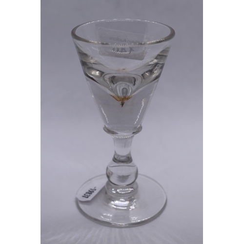 140 - Georgian toastmasters glass circa 1720