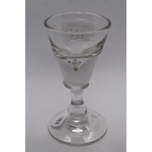 141 - Georgian toastmasters glass circa 1720