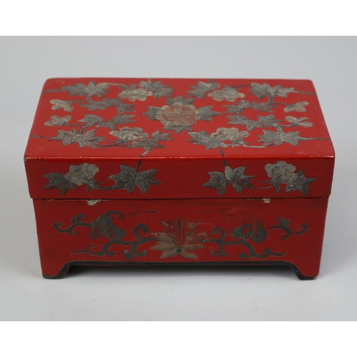 148 - Chinese red lacquer box