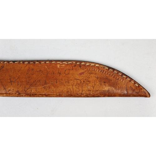 161 - Whalebone handled Inuit knife in sheath