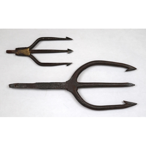 168 - 2 salmon spear heads