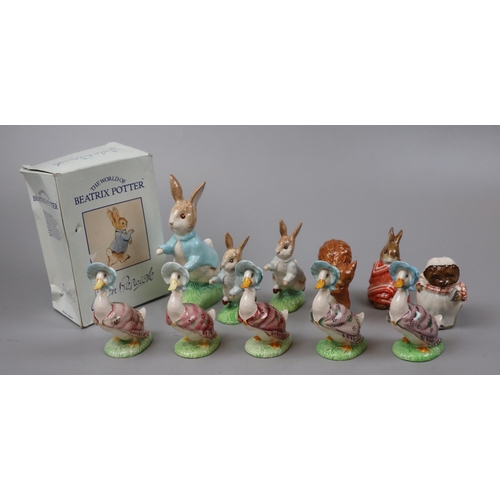 192 - Collection of Beatrix Potter figurines, some in boxes