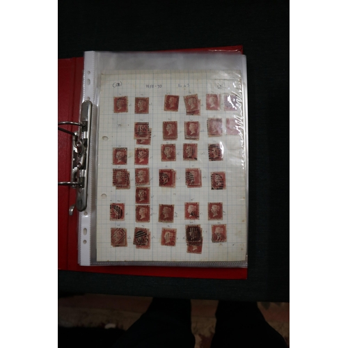 217 - Collection of stamps to include large number of penny red's and penny blue's