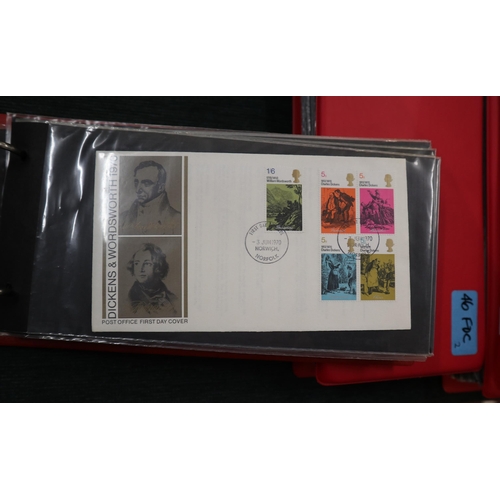 221 - Stamps - GB 4 first day cover albums - 3 commemoratives and 1 definitives