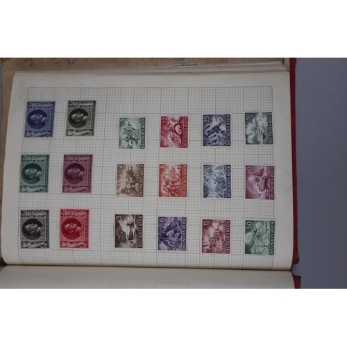 231 - 3 populated stamp albums