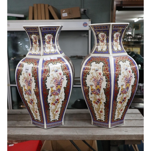 244 - Pair of vases - Approx height 40cm