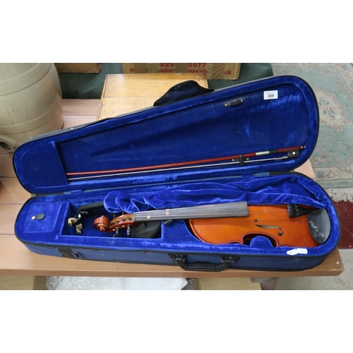269 - Violin and case
