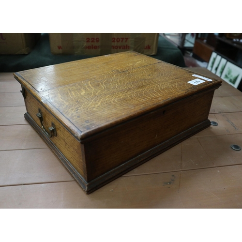 270 - Bible in wooden box dated 1877