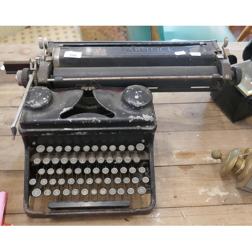 288 - Bar-Lock Lovers vintage typewriter