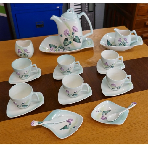 320 - Hand painted Carlton Ware tea set