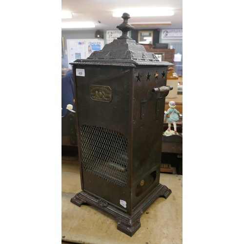 420 - Antique cast iron stove - Rippingilles ABC - Approx height 64cm