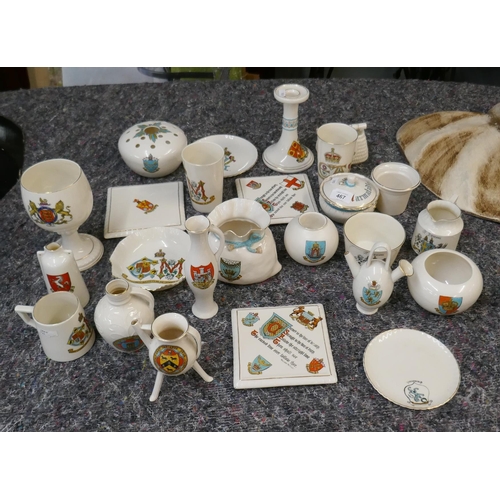 467 - Collection of crested ware