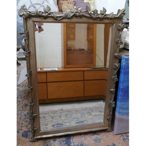 476 - Ornate gilt framed beveled glass mirror