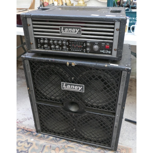 484 - Laney 'Nexus Fet' Bass head 650 watt tube together with a Laney 4 x 10 cabinet