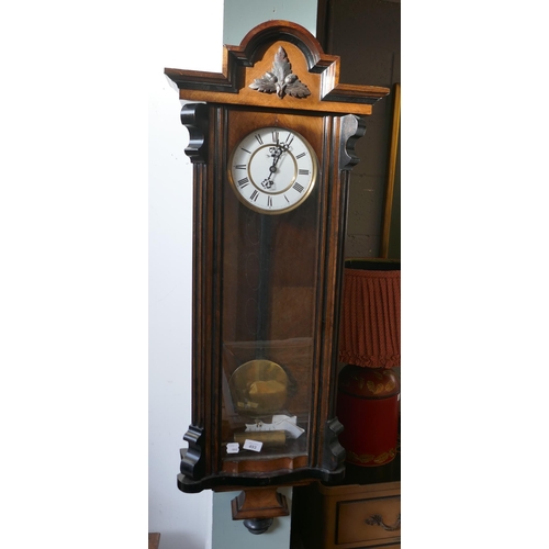 493 - Victorian wall clock - German mechanism