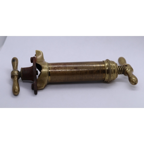 94 - Victorian 12 bore shotgun cartridge capper/decapper made by Eley with double tap action