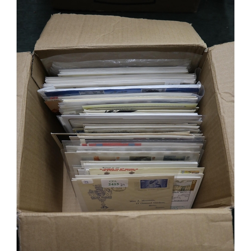 206 - Stamps - GB box of FDCs to £1 value plus special events better noted
