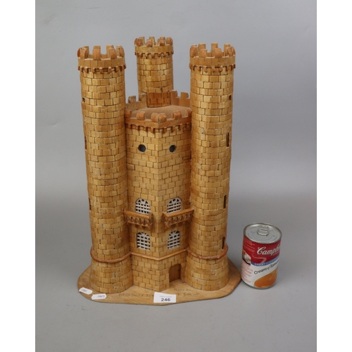 246 - Bespoke model of Broadway Tower - Approx height - 42cm