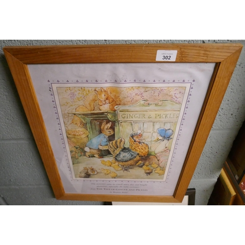 302 - 2 Beatrix Potter prints