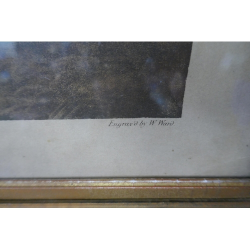 304 - Large print in gilt frame - The Warrener