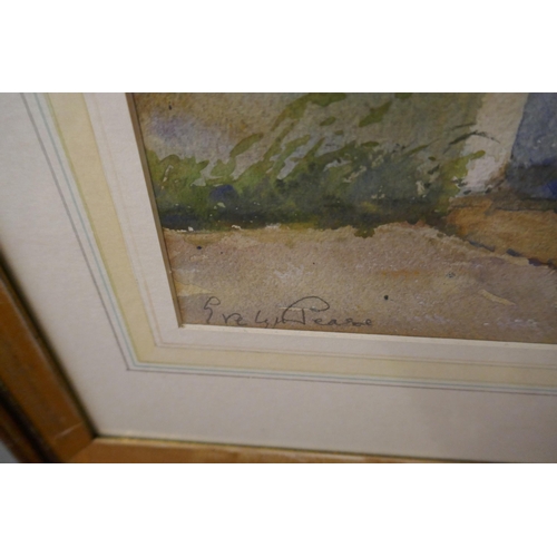 314 - Pair of framed watercolours by Evelyn Pease