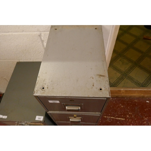 361 - 5 vintage metal filing cabinet drawers