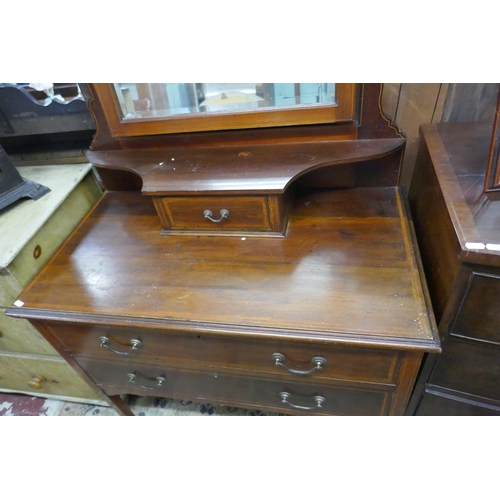 422 - Inlaid mahogany dressing table 