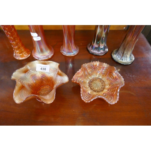 438 - Collection of carnival glass