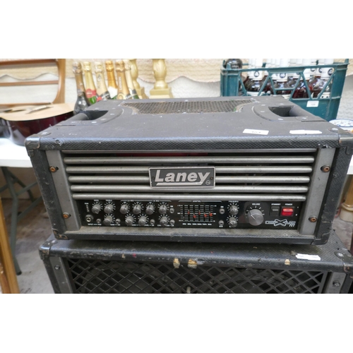 484 - Laney 'Nexus Fet' Bass head 650 watt tube together with a Laney 4 x 10 cabinet